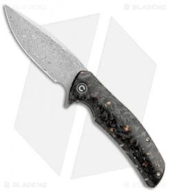 CIVIVI Incite Liner Lock Knife Copper Foil/Clear Resin (3.7" Damascus) C908DS-2