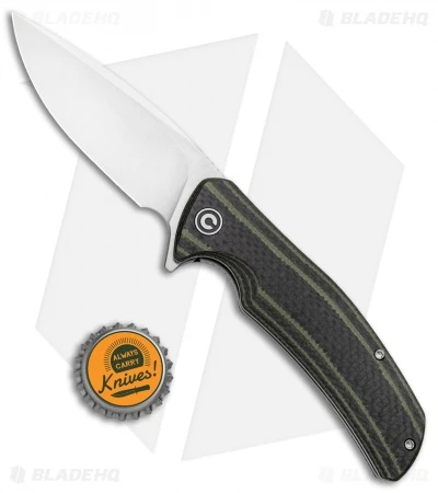 CIVIVI Incite Liner Lock Knife Green G-10/Carbon Fiber (3.7" Satin) C908A 4 CIVIVI Incite Liner Lock Knife Green G-10/Carbon Fiber (3.7" Satin) C908A - Image 4