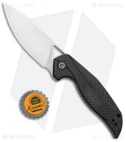 CIVIVI Isham Anthropos Flipper Knife Black/Carbon Fiber (3.25" Satin) C903C 8 CIVIVI Isham Anthropos Flipper Knife Black/Carbon Fiber (3.25" Satin) C903C -Civivi Knives Shop CIVIVI Isham Anthropos Black CF Satin C903C BHQ 95961 jr bottlecap