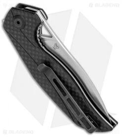 CIVIVI Isham Anthropos Flipper Knife Black/Carbon Fiber (3.25" Satin) C903C 7 CIVIVI Isham Anthropos Flipper Knife Black/Carbon Fiber (3.25" Satin) C903C -Civivi Knives Shop CIVIVI Isham Anthropos Black CF Satin C903C BHQ 95961 jr side