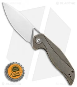CIVIVI Isham Anthropos Flipper Black Stonewashed Brass (3.25" Satin) -Civivi Knives Shop CIVIVI Isham Anthropos Flipper Black Stonewashed Brass 3.25 Satin C903D BHQ 115290 LS Bottlecap