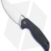 CIVIVI Isham Anthropos Flipper Knife Blue/Carbon Fiber(3.25" Satin) C903B