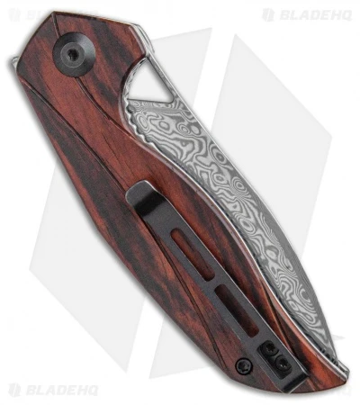 CIVIVI Isham Anthropos Flipper Knife Sandalwood (3.25" Damascus) C903DS-2 3 CIVIVI Isham Anthropos Flipper Knife Sandalwood (3.25" Damascus) C903DS-2 - Image 3