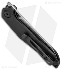 CIVIVI Isham Mckenna Liner Lock Knife Black G-10 (2.875 Damascus) C905DS -Civivi Knives Shop CIVIVI Isham Mckenna LL Black G 10 Damascus C905DS BHQ 99573 jr side