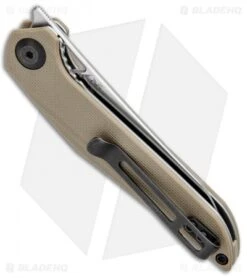 CIVIVI Isham Mckenna Liner Lock Knife Tan G-10 (2.875 Satin) C905A -Civivi Knives Shop CIVIVI Isham Mckenna LL Gray G 10 Satin C905A BHQ 98130 jr side