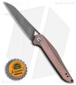 CIVIVI Isham Mckenna Liner Lock Blackwashed Copper (2.875 Damascus) C905DS-3 -Civivi Knives Shop CIVIVI Isham Mckenna Liner Lock Blackwashed Copper 2.875 Damascus C905DS 3 BHQ 114181 LS Bottlecap