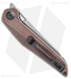 CIVIVI Isham Mckenna Liner Lock Knife Black SW Copper (2.9" Damascus) C905DS-2 -Civivi Knives Shop CIVIVI Isham Mckenna Liner Lock Knife Copper 2.875 Damascus C905DS 2 BHQ 114180 LS Side 2