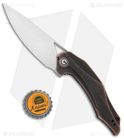 CIVIVI Isham Plethiros Flipper Knife Copper (3.45" Satin) C904D 4 CIVIVI Isham Plethiros Flipper Knife Copper (3.45" Satin) C904D - Image 4