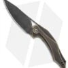 CIVIVI Isham Plethiros Flipper Knife Brass (3.45" Black Damascus) C904DS-3