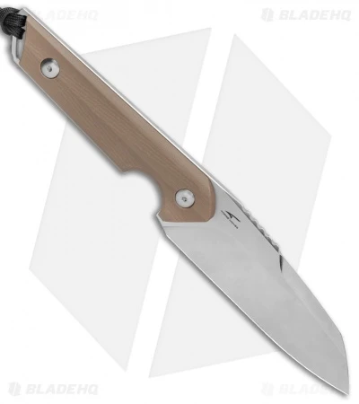 CIVIVI Kepler Fixed Blade Knife Tan G-10 W/Lanyard (4.5" Satin) 2 CIVIVI Kepler Fixed Blade Knife Tan G-10 W/Lanyard (4.5" Satin) - Image 2