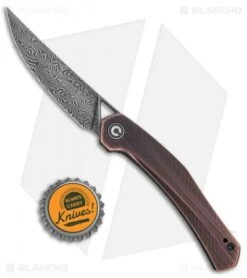 CIVIVI Lazar Liner Lock Knife Black Hand Rubbed Copper (3.1" Damascus) -Civivi Knives Shop CIVIVI Lazar LL Black Hand Rubbed Copper C20013 DS1 BHQ 135072 jr bottlecap
