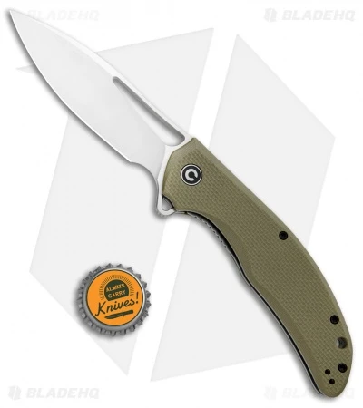 CIVIVI Vexer Flipper Liner Lock Knife OD Green G-10 (3.96" Satin) 4 CIVIVI Vexer Flipper Liner Lock Knife OD Green G-10 (3.96" Satin) - Image 4