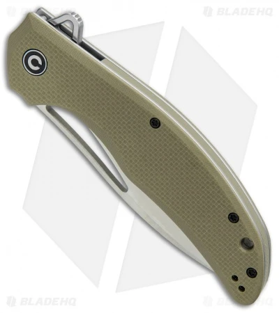 CIVIVI Vexer Flipper Liner Lock Knife OD Green G-10 (3.96" Satin) 2 CIVIVI Vexer Flipper Liner Lock Knife OD Green G-10 (3.96" Satin) - Image 2