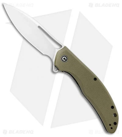 CIVIVI Vexer Flipper Liner Lock Knife OD Green G-10 (3.96" Satin) 1 CIVIVI Vexer Flipper Liner Lock Knife OD Green G-10 (3.96" Satin)