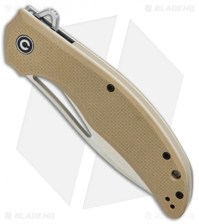 CIVIVI Vexer Flipper Liner Lock Knife Tan G-10 (3.96" Satin) 2 CIVIVI Vexer Flipper Liner Lock Knife Tan G-10 (3.96" Satin) - Image 2