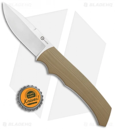 CIVIVI M2 Backup Fixed Blade Knife Tan G-10 (3" Satin) C2016A 4 CIVIVI M2 Backup Fixed Blade Knife Tan G-10 (3" Satin) C2016A - Image 4