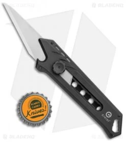 CIVIVI Mandate Black Titanium Utility Knife (9Cr18MoV + Damascus) -Civivi Knives Shop CIVIVI Mandate Black Ti Utility Knife BHQ 113200 jr bottlecap