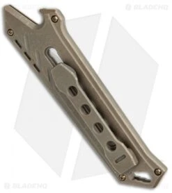 CIVIVI Mandate Bronze Titanium Utility Knife (9Cr18MoV + Damascus) -Civivi Knives Shop CIVIVI Mandate Bronze Ti Utility Knife BHQ 113197 jr side