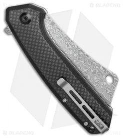 CIVIVI Mastodon Liner Lock Black G-10 / CF (3.8" Damascus) C2012DS-1 6 CIVIVI Mastodon Liner Lock Black G-10 / CF (3.8" Damascus) C2012DS-1 -Civivi Knives Shop CIVIVI Mastodon Liner Lock Black G 10 CF 3.8 Damasteel C2012DS 1 BHQ 115994 LS Side