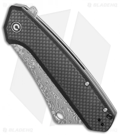 CIVIVI Mastodon Liner Lock Black G-10 / CF (3.8" Damascus) C2012DS-1 2 CIVIVI Mastodon Liner Lock Black G-10 / CF (3.8" Damascus) C2012DS-1 - Image 2