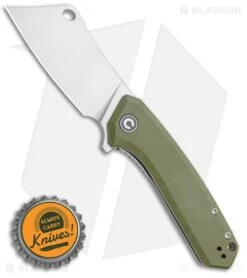 CIVIVI Mini Mastodon Liner Lock Knife OD Green G-10 (3" Stonewash) -Civivi Knives Shop CIVIVI Mini Mastodon Liner Lock Knife OD Green G 10 3 Stonewash C2011A BHQ 115277 LS Bottlecap