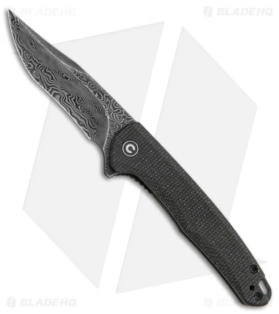 CIVIVI Mini Sandbar Liner Lock Knife Black Micarta (2.9" Damascus) C20011-DS1 1 CIVIVI Mini Sandbar Liner Lock Knife Black Micarta (2.9" Damascus) C20011-DS1