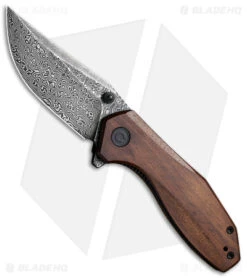 CIVIVI ODD 22 Liner Lock Knife Wood (3" Damascus) C21032-DS1