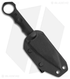 CIVIVI Orthrus Tactical Button Fixed Blade Knife Black G-10 (3.8" Black Serr) -Civivi Knives Shop CIVIVI Orhrus Tactical Fixed Blade Black G 10 Black Serr BHQ 144146 jr sheath