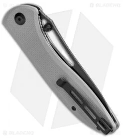 CIVIVI Picaro Liner Lock Knife Gray G-10 (3.94" Black Stonewash) -Civivi Knives Shop CIVIVI Picarto LL Gray G 10 Black SW C916C BHQ 105671 jr side