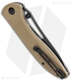 CIVIVI Picaro Liner Lock Knife Tan G-10 (3.94" Black Stonewash) -Civivi Knives Shop CIVIVI Picarto LL Tan G 10 Black SW C916B BHQ 105670 jr side