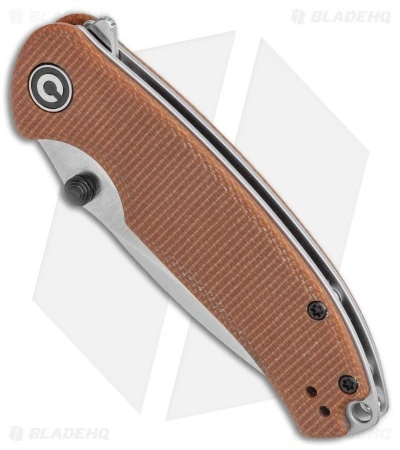 CIVIVI Pintail Liner Lock Knife Brown Micarta (3" Satin) C2020A 2 CIVIVI Pintail Liner Lock Knife Brown Micarta (3" Satin) C2020A - Image 2