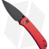 CIVIVI Qubit Button Lock Knife Red Aluminum (2.98" Black Stonewash)