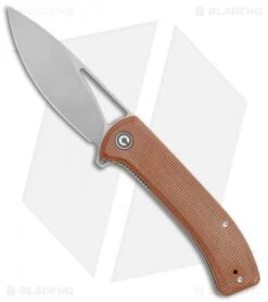 CIVIVI Riffle Liner Lock Knife Brown Micarta (3.5" Stonewash) C2024A