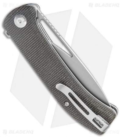 CIVIVI Riffle Liner Lock Knife Dark Green Micarta (3.5" Stonewash) C2024C 3 CIVIVI Riffle Liner Lock Knife Dark Green Micarta (3.5" Stonewash) C2024C - Image 3