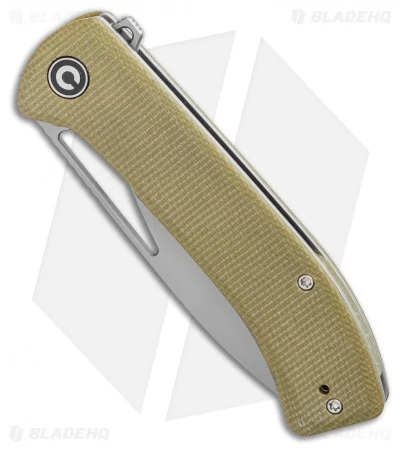 CIVIVI Riffle Liner Lock Knife Olive Micarta (3.5" Stonewash) C2024B 2 CIVIVI Riffle Liner Lock Knife Olive Micarta (3.5" Stonewash) C2024B - Image 2
