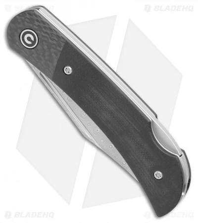 CIVIVI Rustic Gent Lock Back Knife Black G10/CF (2.97" Damascus) C914DS-1 2 CIVIVI Rustic Gent Lock Back Knife Black G10/CF (2.97" Damascus) C914DS-1 - Image 2