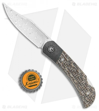 CIVIVI Rustic Gent Lock Back Knife Matrix Micarta/CF (2.97" Damascus) C914DS-2 4 CIVIVI Rustic Gent Lock Back Knife Matrix Micarta/CF (2.97" Damascus) C914DS-2 - Image 4