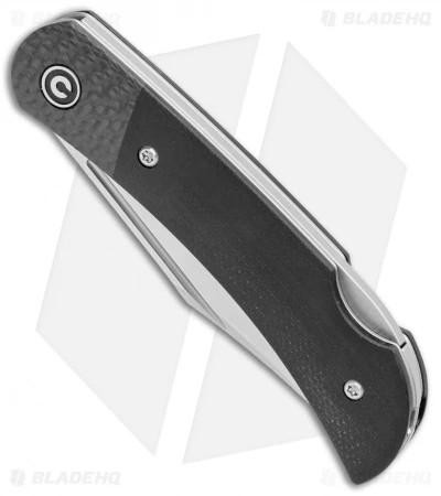 CIVIVI Rustic Gent Lock Back Knife Black G10/CF (2.97" Satin D2) C914A 2 CIVIVI Rustic Gent Lock Back Knife Black G10/CF (2.97" Satin D2) C914A - Image 2