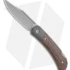 CIVIVI Rustic Gent Lock Back Dark Brown Matrix Micarta/CF (3" Gray Stonewash D2)