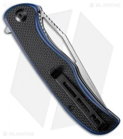 CIVIVI Shredder Liner Lock Knife Black/Blue Layered G-10 (3.7" Satin D2) C912A 5 CIVIVI Shredder Liner Lock Knife Black/Blue Layered G-10 (3.7" Satin D2) C912A -Civivi Knives Shop CIVIVI Shredder LL Black Blue Layered G 10 Satin C912A BHQ 103143 jr side