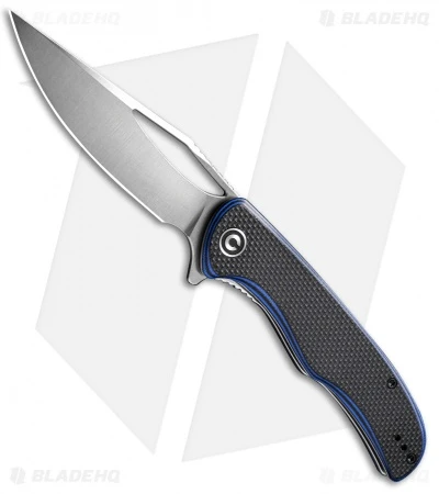 CIVIVI Shredder Liner Lock Knife Black/Blue Layered G-10 (3.7" Satin D2) C912A 1 CIVIVI Shredder Liner Lock Knife Black/Blue Layered G-10 (3.7" Satin D2) C912A