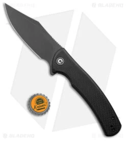CIVIVI Sinisys Frame Lock Knife Black Micarta/Steel (3.7" Black SW) C20039-1 -Civivi Knives Shop CIVIVI Sinisys FL Black Micarta Steel Black SW BHQ 174423 jr bottlecap