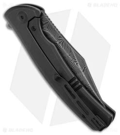 CIVIVI Sinisys Frame Lock Knife Twill CF/Steel (3.7" Damascus) C20039-DS1 -Civivi Knives Shop CIVIVI Sinisys FL Twill CF Steel Damascus BHQ 174428 jr side