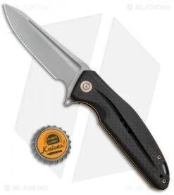 CIVIVI Statera Flipper Liner Lock Knife Black Carbon Fiber (3.5" SW) C901C 8 CIVIVI Statera Flipper Liner Lock Knife Black Carbon Fiber (3.5" SW) C901C -Civivi Knives Shop CIVIVI Staera Flipper LL CF Satin BHQ 93256 jr bottlecap