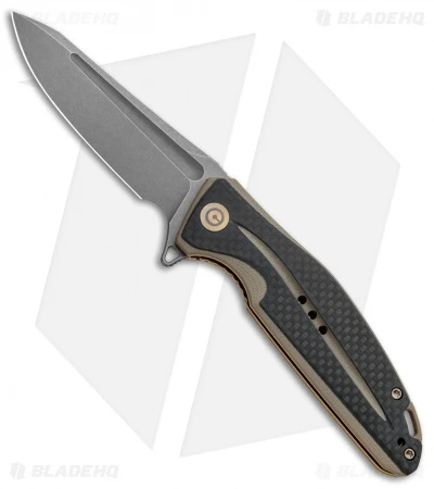 CIVIVI Statera Flipper Liner Lock Knife Tan Carbon Fiber (3.5" SW) C901A 1 CIVIVI Statera Flipper Liner Lock Knife Tan Carbon Fiber (3.5" SW) C901A