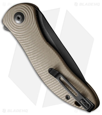 CIVIVI Synergy3 Liner Lock Knife Tan G-10 (3.24" Black Stonewash) C20075D-2 2 CIVIVI Synergy3 Liner Lock Knife Tan G-10 (3.24" Black Stonewash) C20075D-2 - Image 2