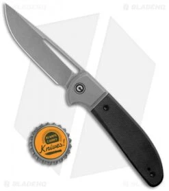CIVIVI Trailblazer Slip Joint Knife Black G10 (3" Stonewash) C2018C -Civivi Knives Shop CIVIVI Trailblazer SJ Black G 10 Gray C2018C BHQ 116975 jr bottlecap