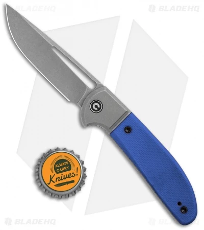 CIVIVI Trailblazer Slip Joint Knife Blue G10 (3" Stonewash) C2018B 4 CIVIVI Trailblazer Slip Joint Knife Blue G10 (3" Stonewash) C2018B - Image 4
