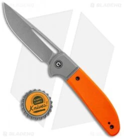 CIVIVI Trailblazer Slip Joint Knife Orange G10 (3" Stonewash) C2018A -Civivi Knives Shop CIVIVI Trailblazer SJ Orange G 10 Gray C2018A BHQ 116971 jr bottlecap