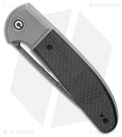 CIVIVI Trailblazer XL Slip Joint Knife CF Overlay/G-10 (3.5" Damascus) 2 CIVIVI Trailblazer XL Slip Joint Knife CF Overlay/G-10 (3.5" Damascus) - Image 2